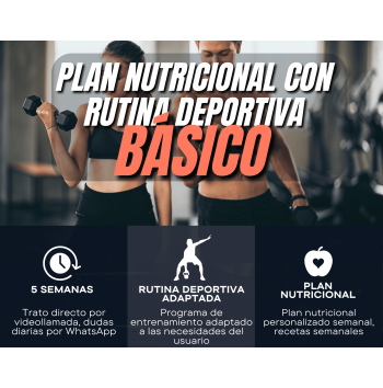 Plan Nutricional con Rutina Deportiva Básico